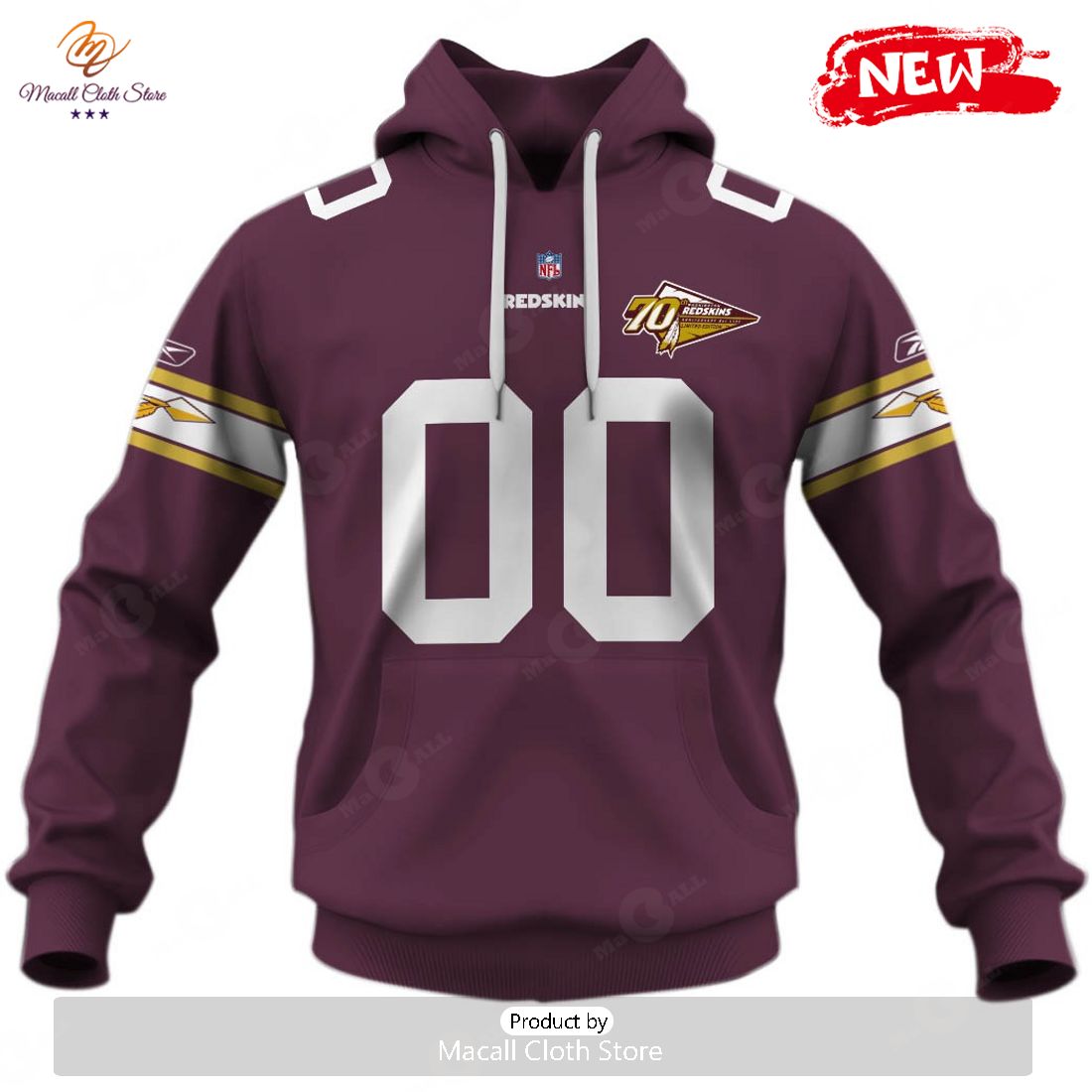 HOT Personalized 2002 Washington Redskins Vintage Throwback Away Jersey Hoodie Sweatshirt 3D HOT Personalized 2002 Washington Redskins Vintage Throwback Away Jersey Hoodie Sweatshirt 3D