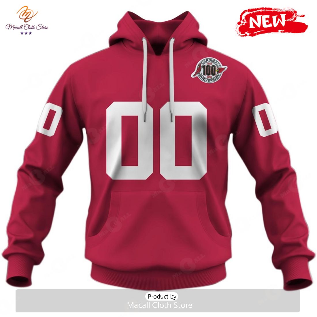 HOT Personalized Arizona Cardinals 1998 NFL Vintage Throwback Home Jersey Hoodie Sweatshirt 3D HOT Personalized Arizona Cardinals 1998 NFL Vintage Throwback Home Jersey Hoodie Sweatshirt 3D