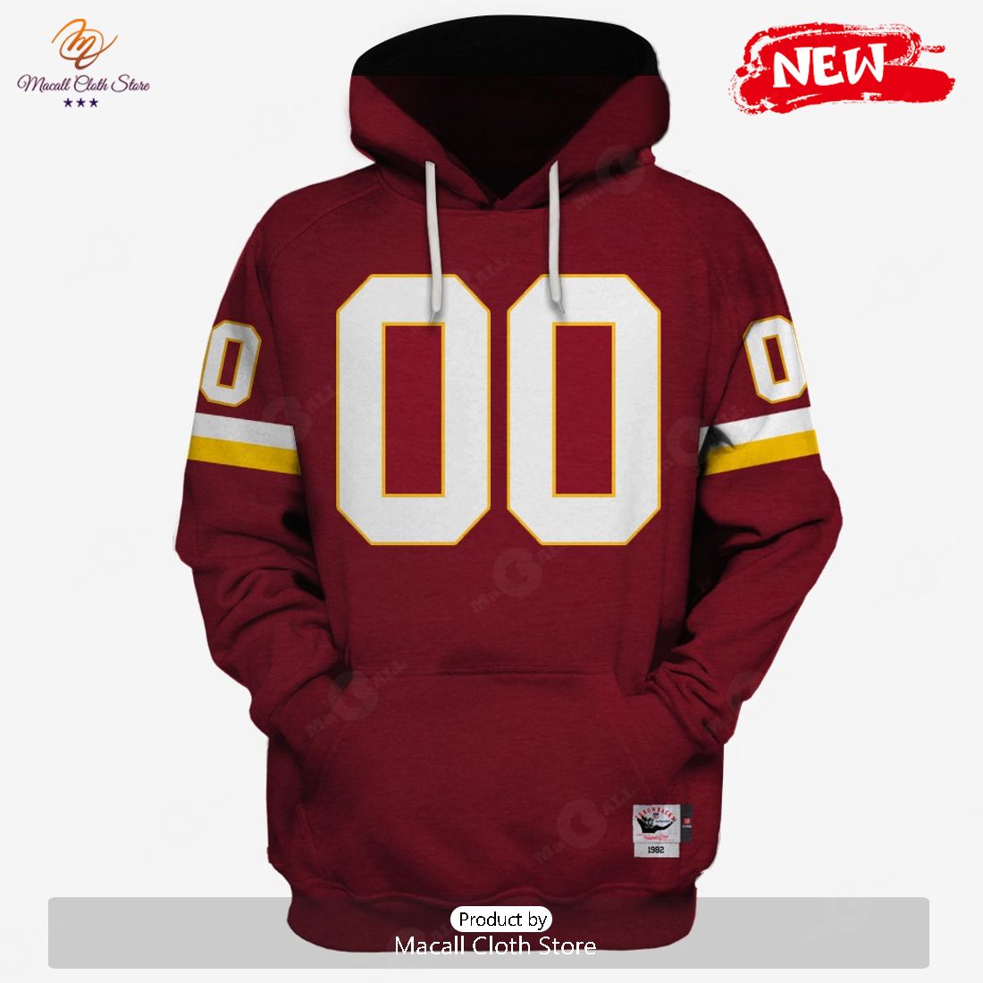 HOT Personalized Champion Jerseys 1982 Washington Redskins Limited Edition Hoodie Sweatshirt 3D HOT Personalized Champion Jerseys 1982 Washington Redskins Limited Edition Hoodie Sweatshirt 3D