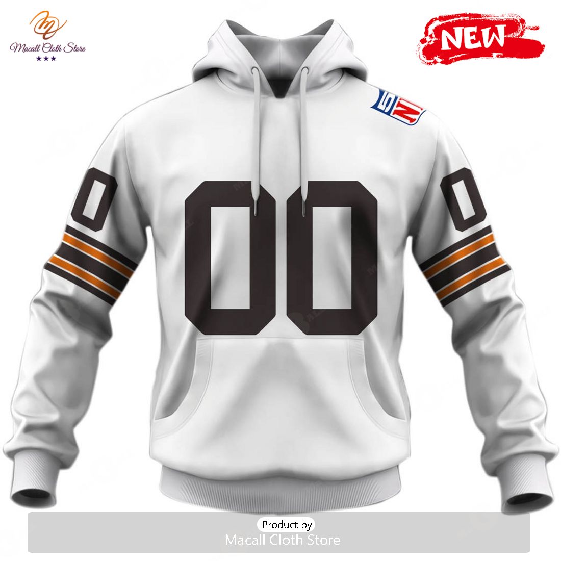 HOT Personalized Cleveland Browns 1969 Vintage Throwback Away Jersey Hoodie Sweatshirt 3D HOT Personalized Cleveland Browns 1969 Vintage Throwback Away Jersey Hoodie Sweatshirt 3D