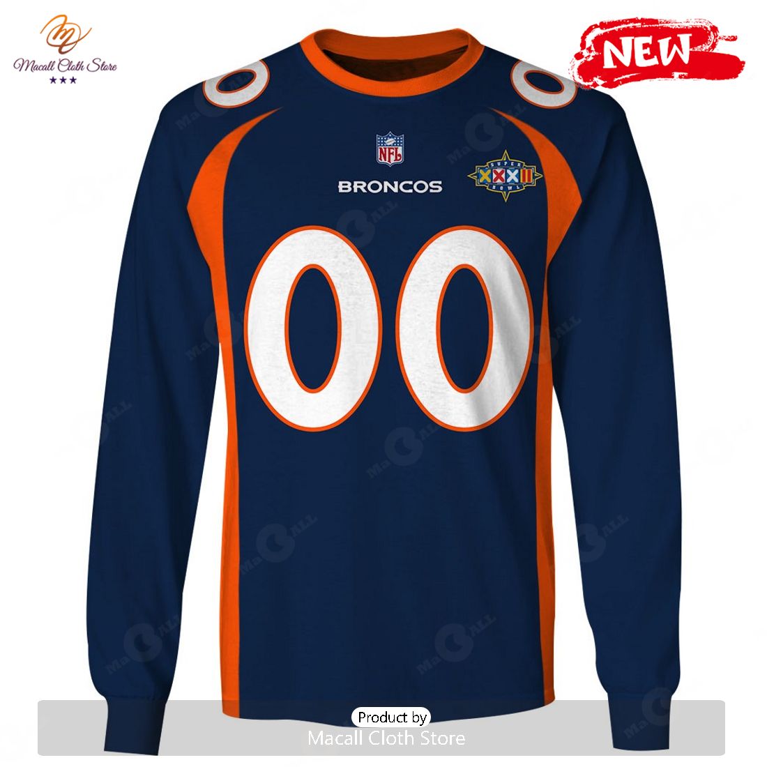 HOT Personalized Denver Broncos 1997 Super Bowl XXII Vintage Home Jersey Hoodie Sweatshirt 3D HOT Personalized Denver Broncos 1997 Super Bowl XXII Vintage Home Jersey Hoodie Sweatshirt 3D