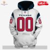 HOT Personalized Houston Texans Jersey Red Limited Edition Hoodie Sweatshirt 3D