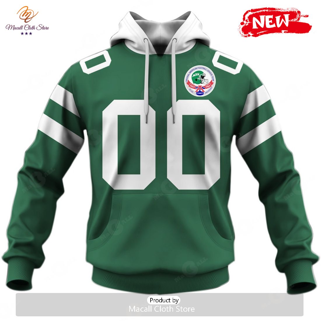 HOT Personalized New York Jets 1984 Throwback NFL Vintage Away Jersey Hoodie Sweatshirt 3D HOT Personalized New York Jets 1984 Throwback NFL Vintage Away Jersey Hoodie Sweatshirt 3D