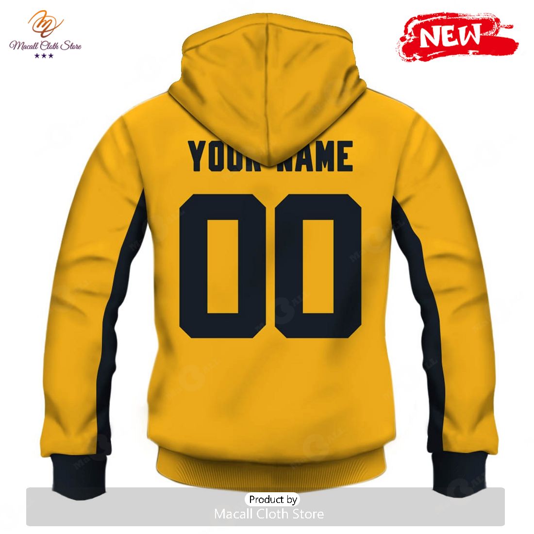 HOT Personalized Pittsburgh Steelers 1933 Yellow Throwback Jersey Hoodie  Sweatshirt 3D - Macall Cloth Store - Destination for fashionistas