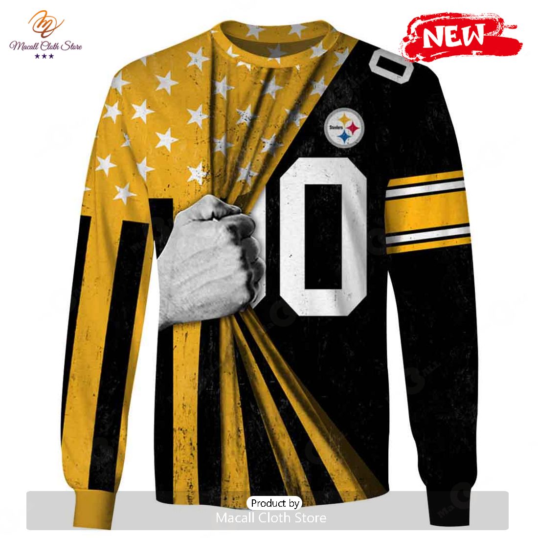 HOT Personalized Pittsburgh Steelers 2020 Jersey Hoodie Sweatshirt 3D HOT Personalized Pittsburgh Steelers 2020 Jersey Hoodie Sweatshirt 3D