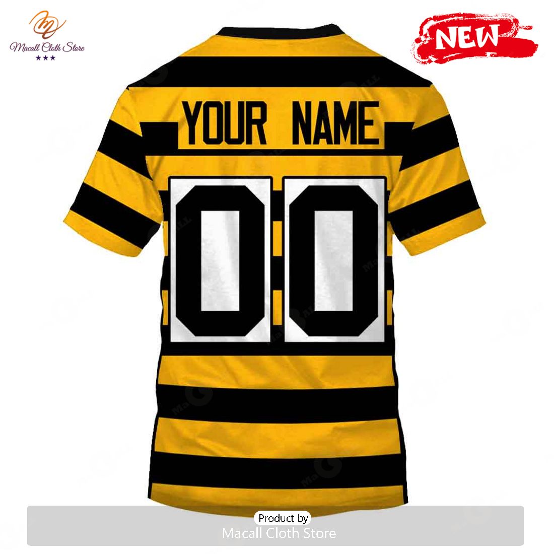 HOT Personalized Pittsburgh Steelers Yellow Black Alternate 80th Anniversary Throwback Jersey HOT Personalized Pittsburgh Steelers Yellow Black Alternate 80th Anniversary Throwback Jersey