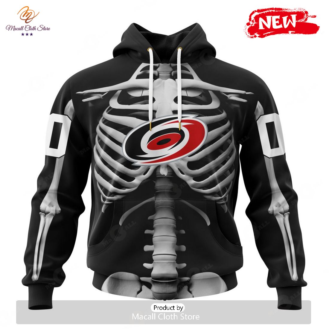 HOT Personalized NHL Carolina Hurricanes Special Skeleton Costume For Halloween Hoodie Sweatshirt 3D HOT Personalized NHL Carolina Hurricanes Special Skeleton Costume For Halloween Hoodie Sweatshirt 3D