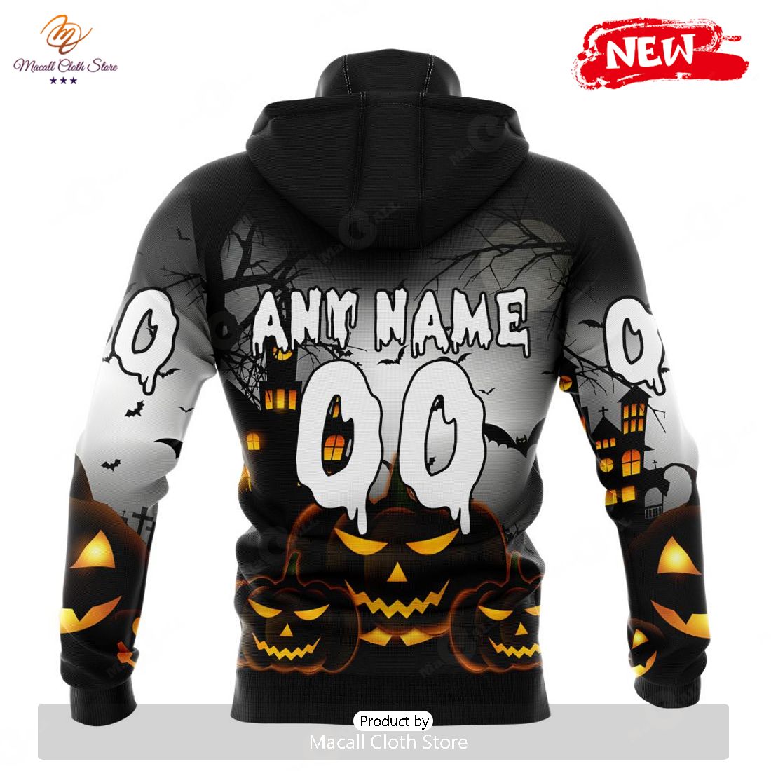 HOT Personalized NHL Columbus Blue Jackets Special Design For Halloween Hoodie Sweatshirt 3D HOT Personalized NHL Columbus Blue Jackets Special Design For Halloween Hoodie Sweatshirt 3D