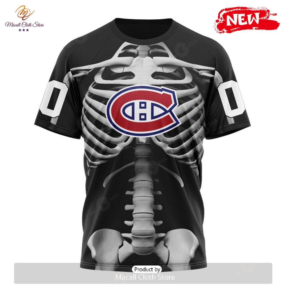 HOT Personalized NHL Montreal Canadiens Special Skeleton Costume For