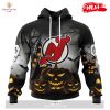 HOT Personalized NHL New Jersey Devils Special Skeleton Costume For Halloween Hoodie Sweatshirt 3D
