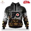 HOT Personalized NHL Philadelphia Flyers Special Skeleton Costume For Halloween Hoodie Sweatshirt 3D