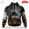 HOT Personalized NHL San Jose Sharks Special Skeleton Costume For Halloween Hoodie Sweatshirt 3D
