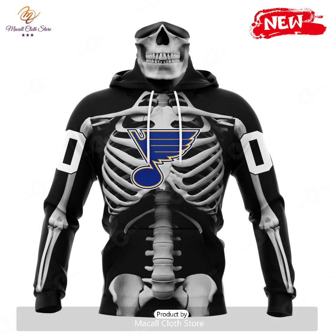 HOT Personalized NHL St. Louis Blues Special Skeleton Costume For