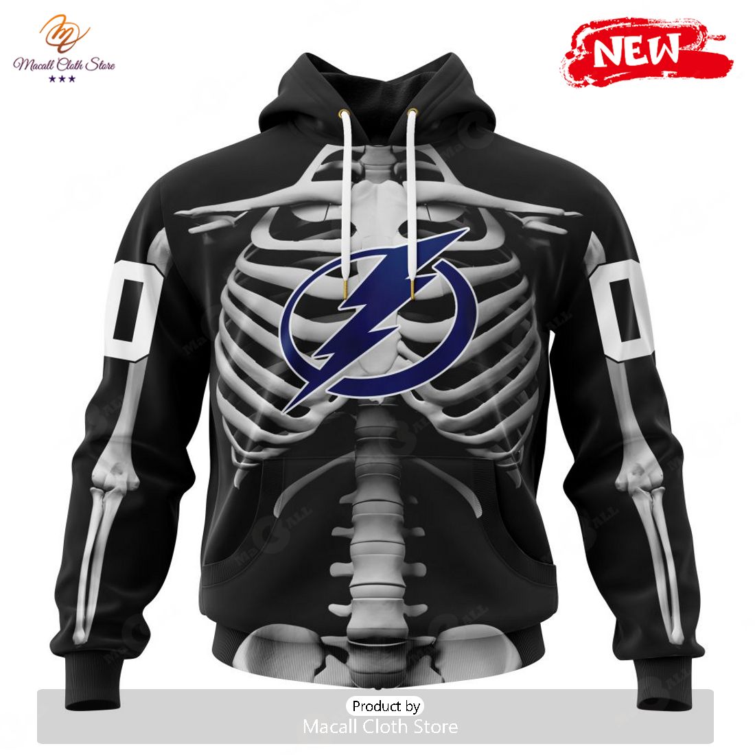 HOT Personalized NHL Tampa Bay Lightning Special Skeleton Costume For Halloween Hoodie Sweatshirt 3D HOT Personalized NHL Tampa Bay Lightning Special Skeleton Costume For Halloween Hoodie Sweatshirt 3D