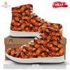 HOT Bat Halloween Print Pattern High Top Sneakers