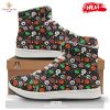 HOT Checked Halloween Print Pattern High Top Sneakers