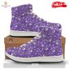 HOT Pumpkin And Bat Halloween Print Pattern High Top Sneakers
