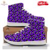HOT Halloween Black And Orange Print Pattern High Top Sneakers