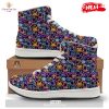 HOT Halloween Orange Print Pattern High Top Sneakers