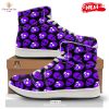 HOT Halloween Witch Purple Print Pattern High Top Sneakers