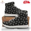 HOT Pumpkin Black Halloween Print Pattern High Top Sneakers