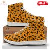 HOT Zig Zag Halloween Print Pattern High Top Sneakers