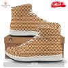 HOT Zigzag Halloween Print Pattern High Top Sneakers