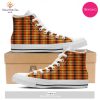 TRENDING Candy Halloween Print Pattern White High Top Shoes