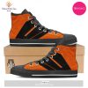 TRENDING Coffin Halloween Vampire Print White High Top Shoes