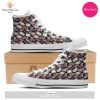 HOT Eyeball Halloween Print Pattern High Top Sneakers
