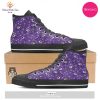 TRENDING Evil Vampire Halloween Print White High Top Shoes
