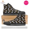 TRENDING Ghost Halloween Print Pattern White High Top Shoes