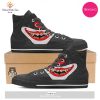 TRENDING Smiling Clown Halloween Print White High Top Shoes