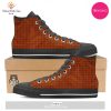 TRENDING Tattersall Halloween Print Pattern White High Top Shoes