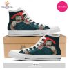 TRENDING Zombie Brain Halloween Print White High Top Shoes
