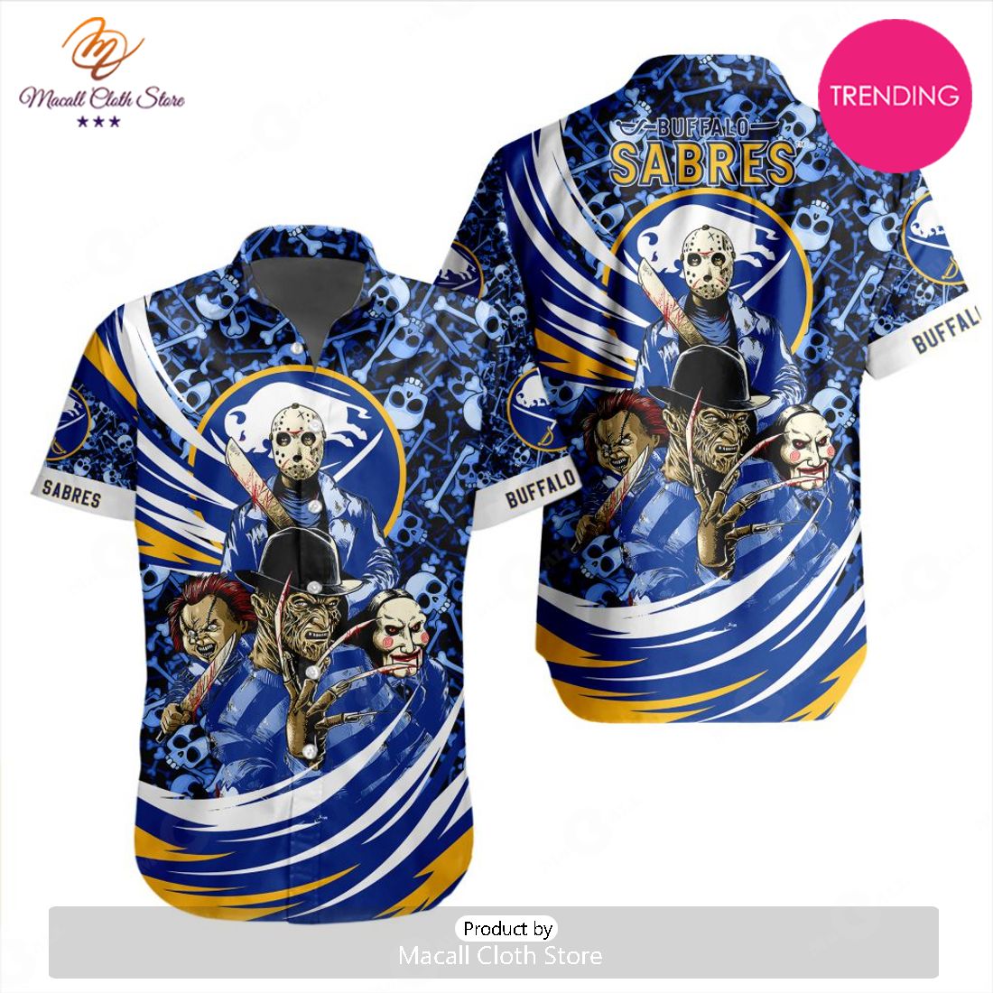 NEW NHL Buffalo Sabres Special Design For Halloween Hawaiian Shirt NEW NHL Buffalo Sabres Special Design For Halloween Hawaiian Shirt