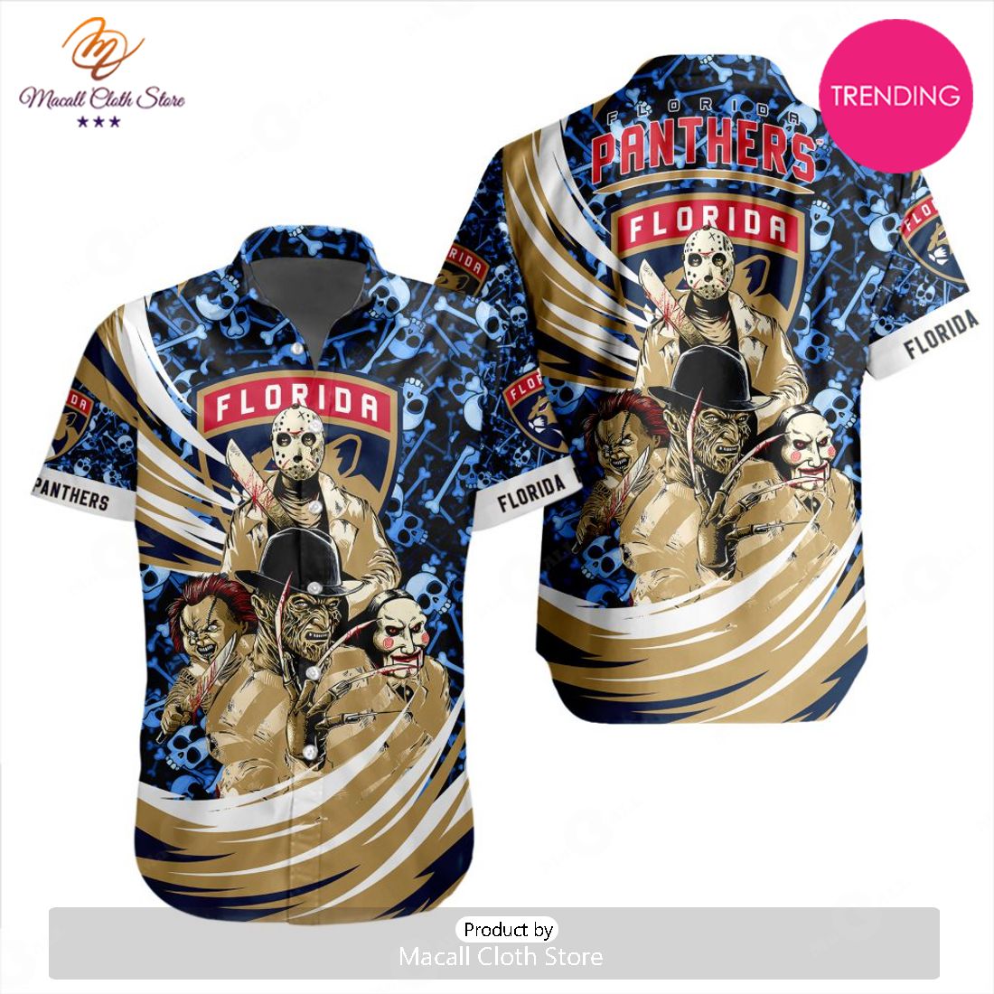 NEW NHL Florida Panthers Special Design For Halloween Hawaiian Shirt NEW NHL Florida Panthers Special Design For Halloween Hawaiian Shirt