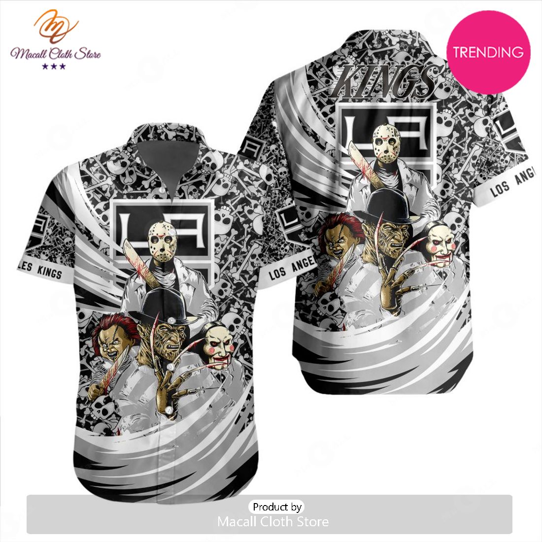 NEW NHL Los Angeles Kings Special Design For Halloween Hawaiian Shirt NEW NHL Los Angeles Kings Special Design For Halloween Hawaiian Shirt