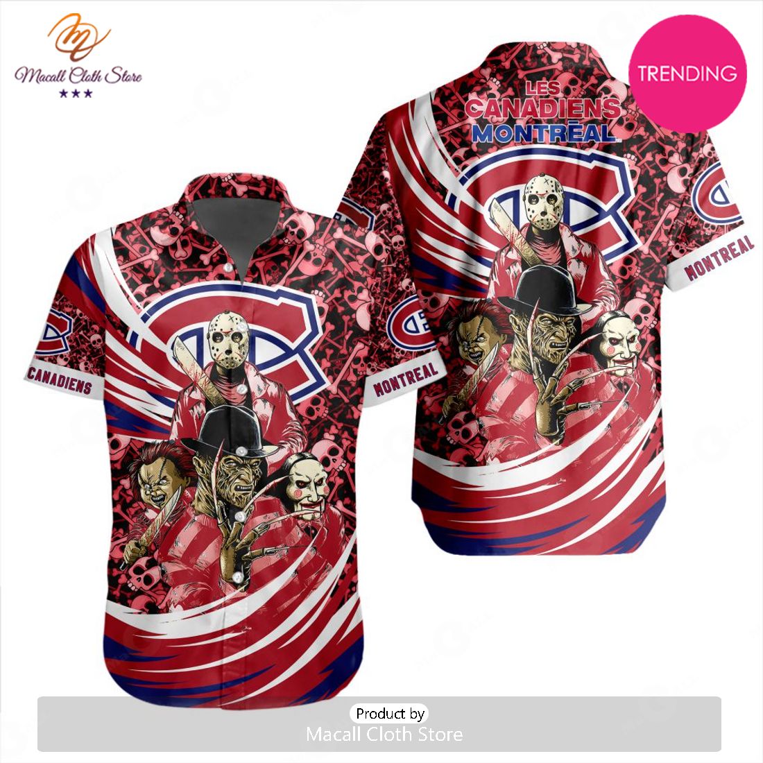 NEW NHL Montreal Canadiens Special Design For Halloween Hawaiian Shirt NEW NHL Montreal Canadiens Special Design For Halloween Hawaiian Shirt