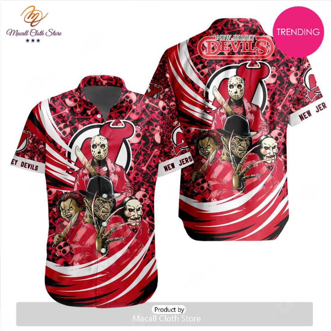 NEW NHL New Jersey Devils Special Design For Halloween Hawaiian Shirt