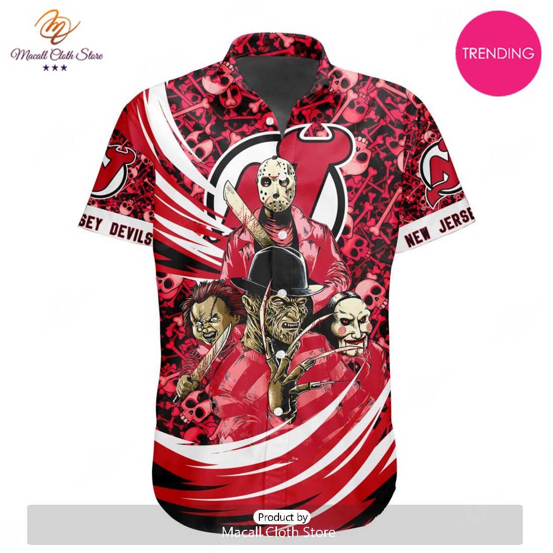NEW NHL New Jersey Devils Special Design For Halloween Hawaiian Shirt