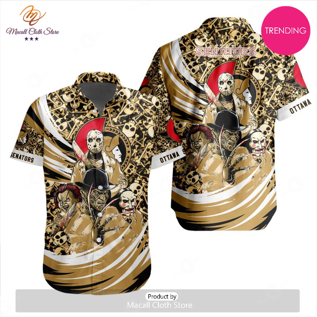 NEW NHL Ottawa Senators Special Design For Halloween Hawaiian Shirt NEW NHL Ottawa Senators Special Design For Halloween Hawaiian Shirt