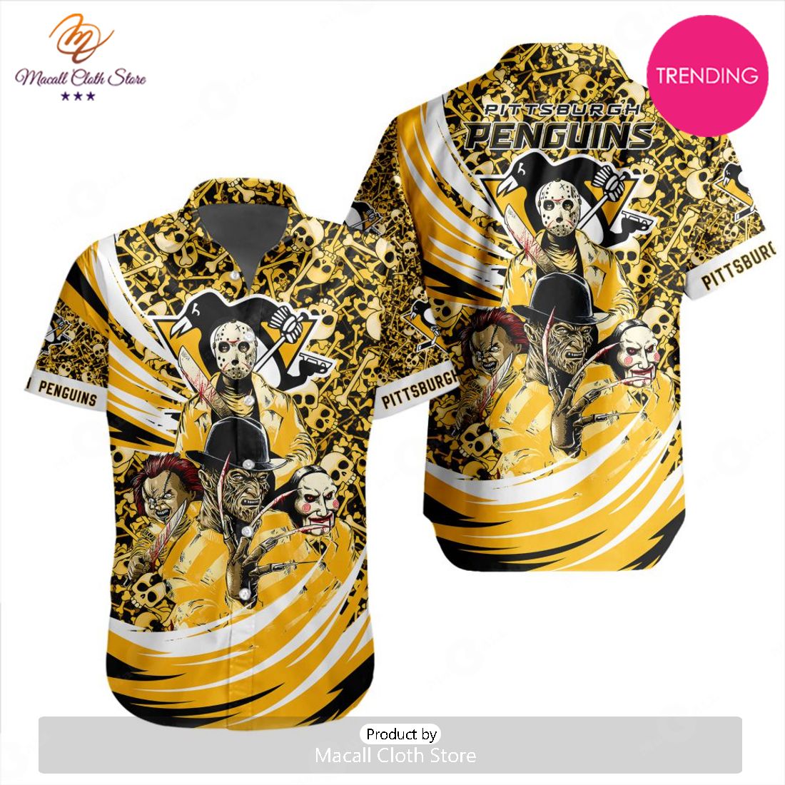 NEW NHL Pittsburgh Penguins Special Design For Halloween Hawaiian Shirt NEW NHL Pittsburgh Penguins Special Design For Halloween Hawaiian Shirt