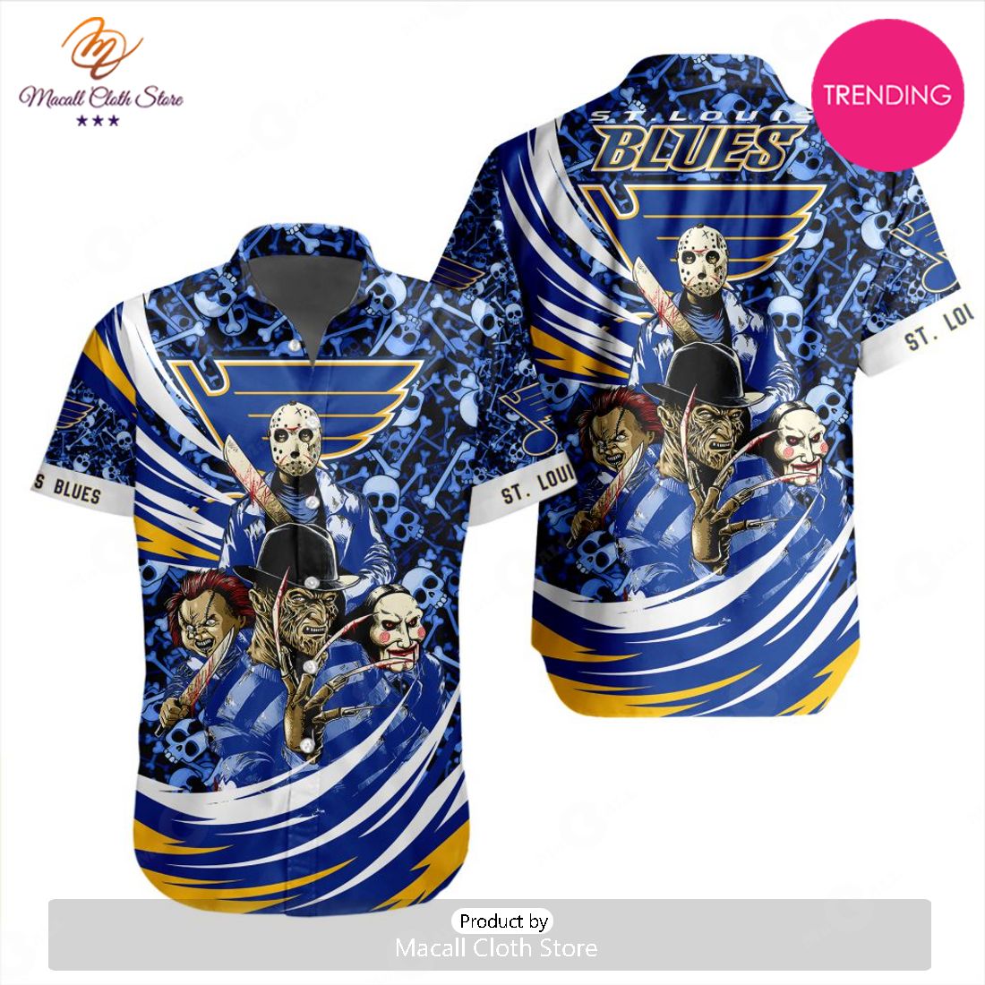 NEW NHL St. Louis Blues Special Design For Halloween Hawaiian Shirt NEW NHL St. Louis Blues Special Design For Halloween Hawaiian Shirt