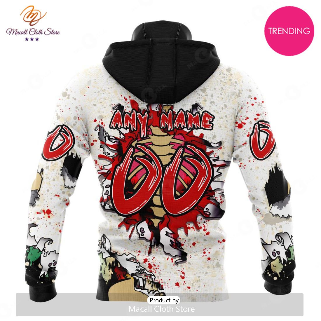 NEW Personalized NHL Arizona Coyotes Special Zombie Style For Halloween Hoodie Sweatshirt 3D NEW Personalized NHL Arizona Coyotes Special Zombie Style For Halloween Hoodie Sweatshirt 3D