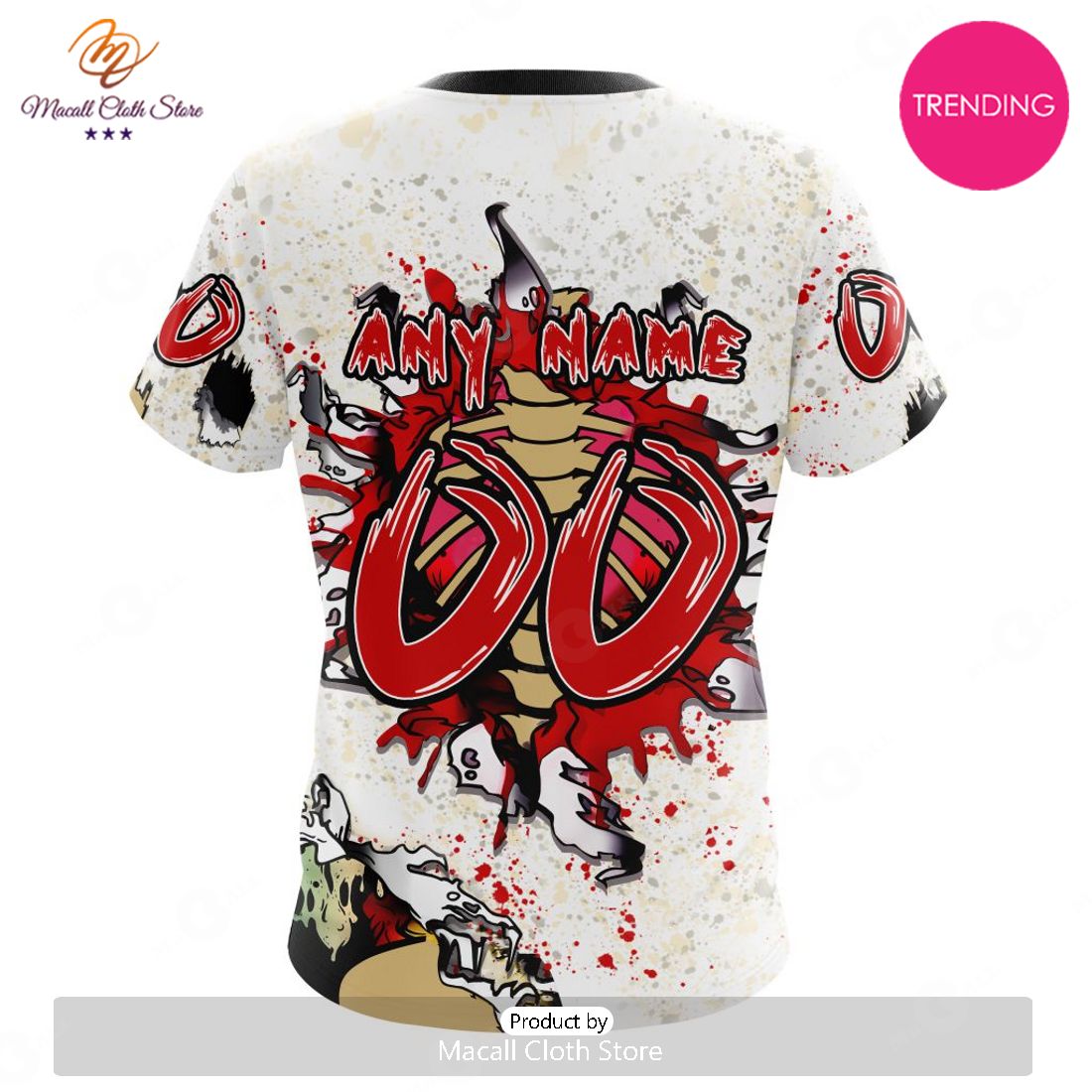 NEW Personalized NHL Arizona Coyotes Special Zombie Style For Halloween Hoodie Sweatshirt 3D NEW Personalized NHL Arizona Coyotes Special Zombie Style For Halloween Hoodie Sweatshirt 3D