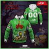 NEW Personalise NRL Brisbane Broncos x The Simpsons 2023 Halloween Jersey Hoodie 3D
