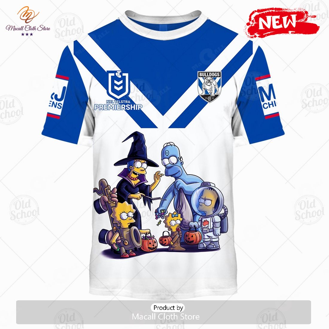 NEW Personalise NRL Canterbury Bulldogs x The Simpsons 2023 Halloween Jersey Hoodie 3D NEW Personalise NRL Canterbury Bulldogs x The Simpsons 2023 Halloween Jersey Hoodie 3D