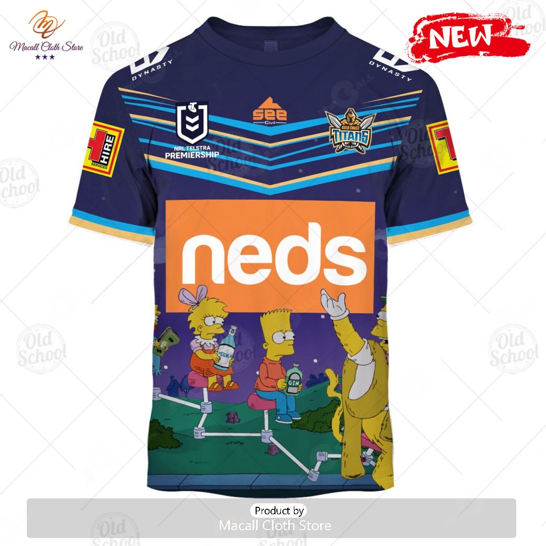 NEW Personalise NRL Gold Coast Titans x The Simpsons Halloween 2023 Jersey Hoodie 3D NEW Personalise NRL Gold Coast Titans x The Simpsons Halloween 2023 Jersey Hoodie 3D