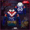 NEW Personalise NRL St. George Illawarra Dragons x The Simpsons 2023 Halloween Jersey Hoodie 3D